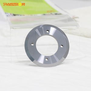 Circular slitting blades for paper tube