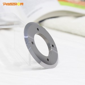 Circular slitting blades for paper tube