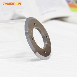 Circular slitting blades for paper tube